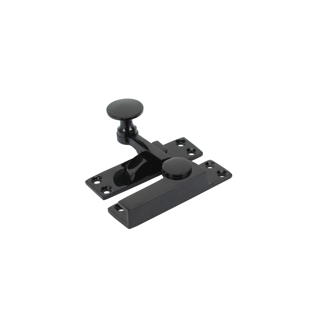 Sash Heritage Quadrant Fastener with Disc Knob (Non-Locking) - Black